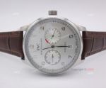 IWC Portuguese 7 Days Men Copy Watch Brown Leather SS Case